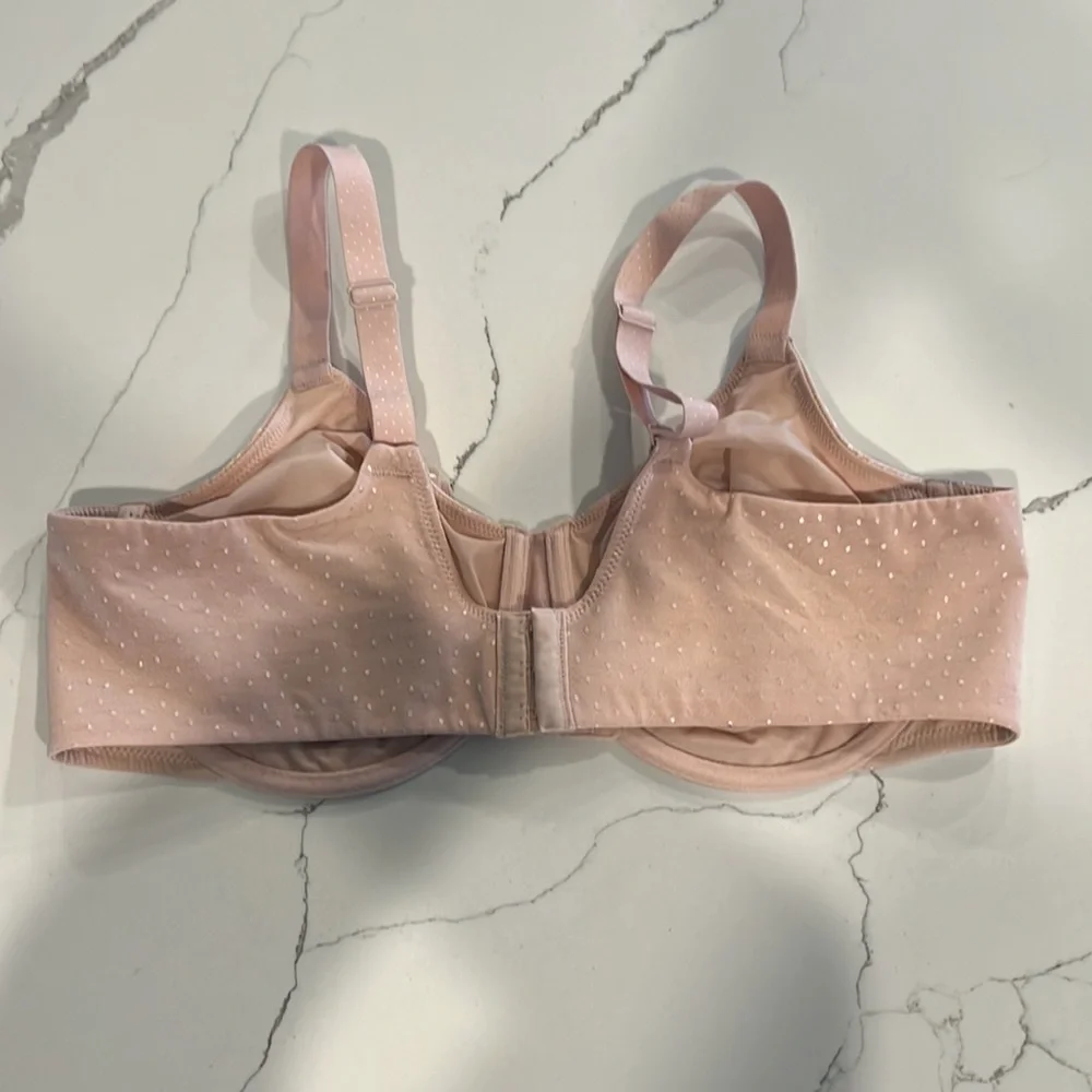 WACOAL STYLE 855303 ROSE DUST PINK /Nude color 
BACK APPEAL UNDERWIRE BRA 42 D - Picture 4 of 7